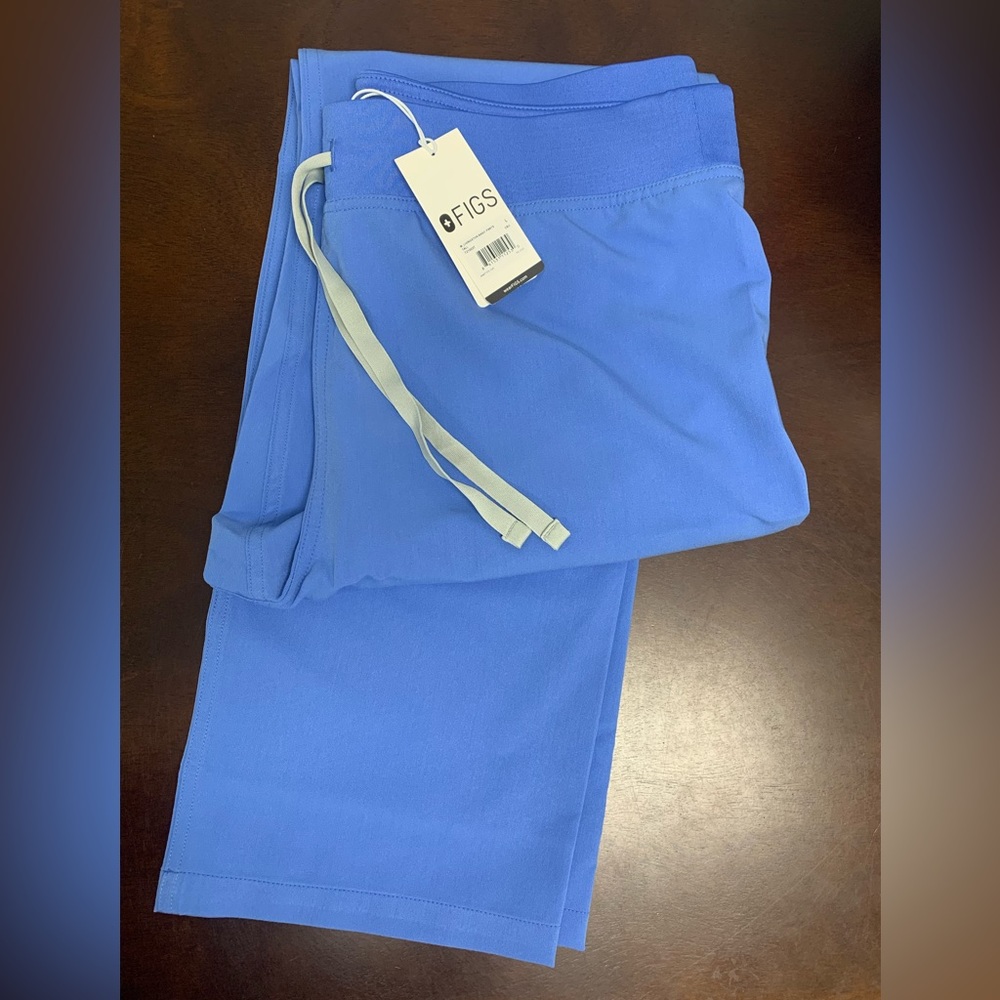 FIGS Women’s Ceil Blue Livingston- Tall Basic Scrub Pant - L - Tall